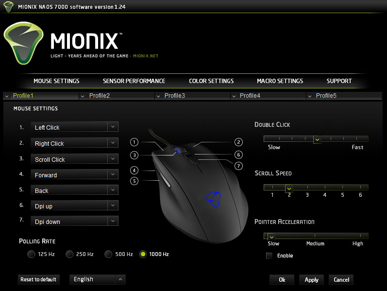 mionix naos software